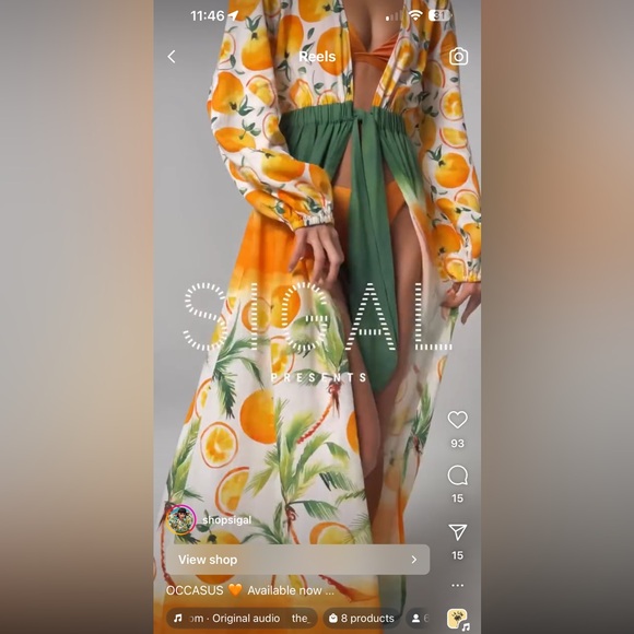 SIGAL Long-Sleeve Tie-Front Cover-Up Dress L - Picture 13 of 16